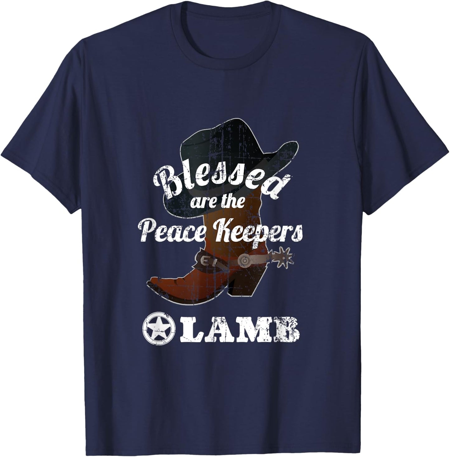 Pinal County Sheriff LAMB Blessed Shirt T-Shirt - T-Shirt | Navy
