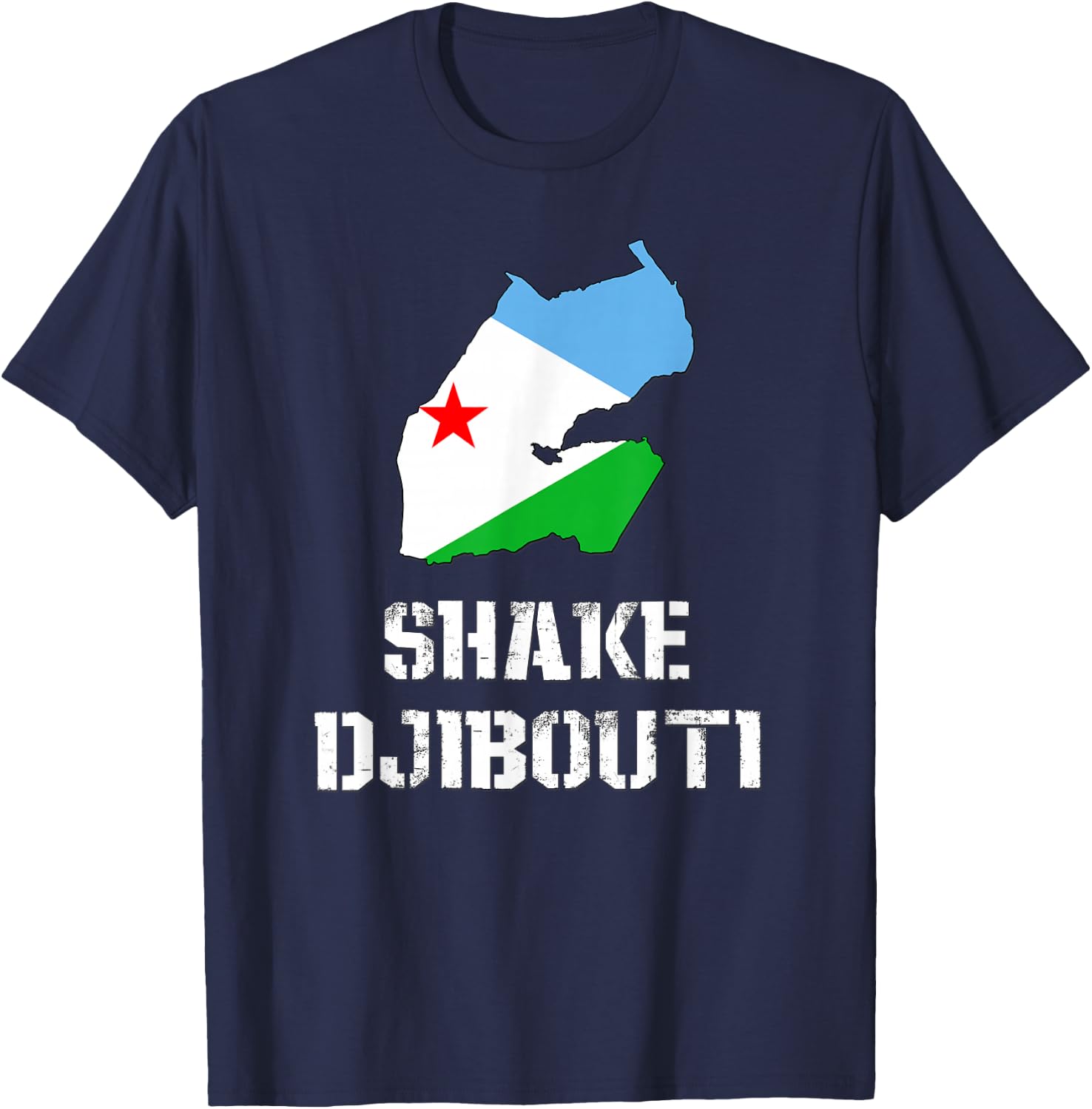 Funny SHAKE DJIBOUTI T-Shirt - T-Shirt | Navy