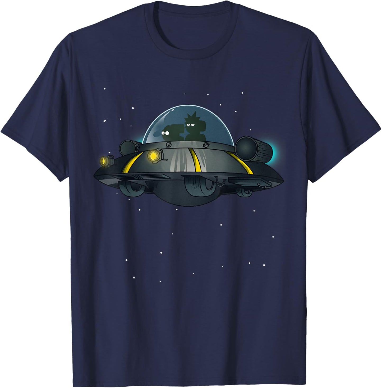 Mademark x Rick and Morty - Rick and Morty Shirt First Space Adventure T-Shirt - T-Shirt | Navy