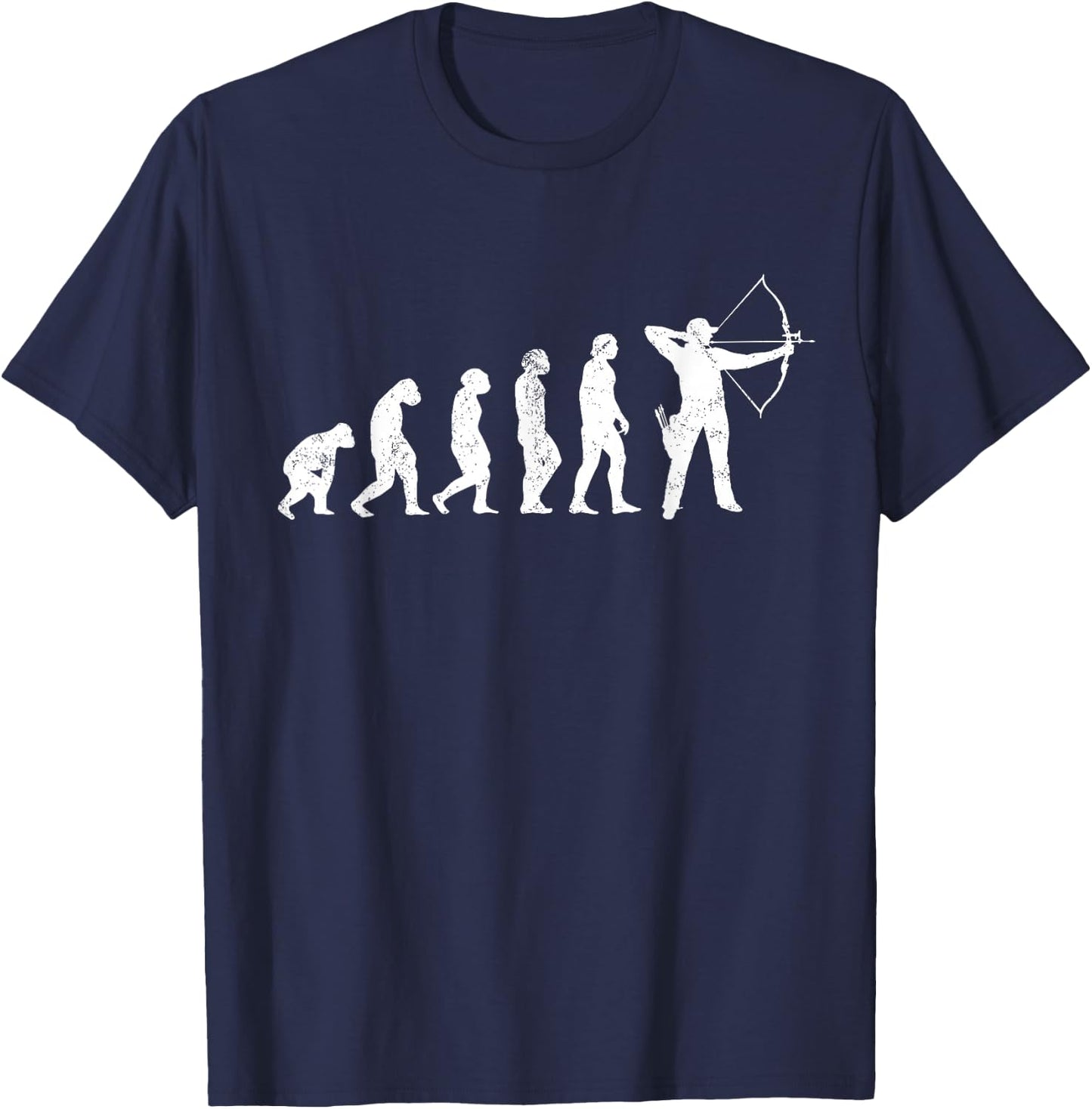 Archery EvolutionFun Bow Hunting Archer T-Shirt - T-Shirt | Navy