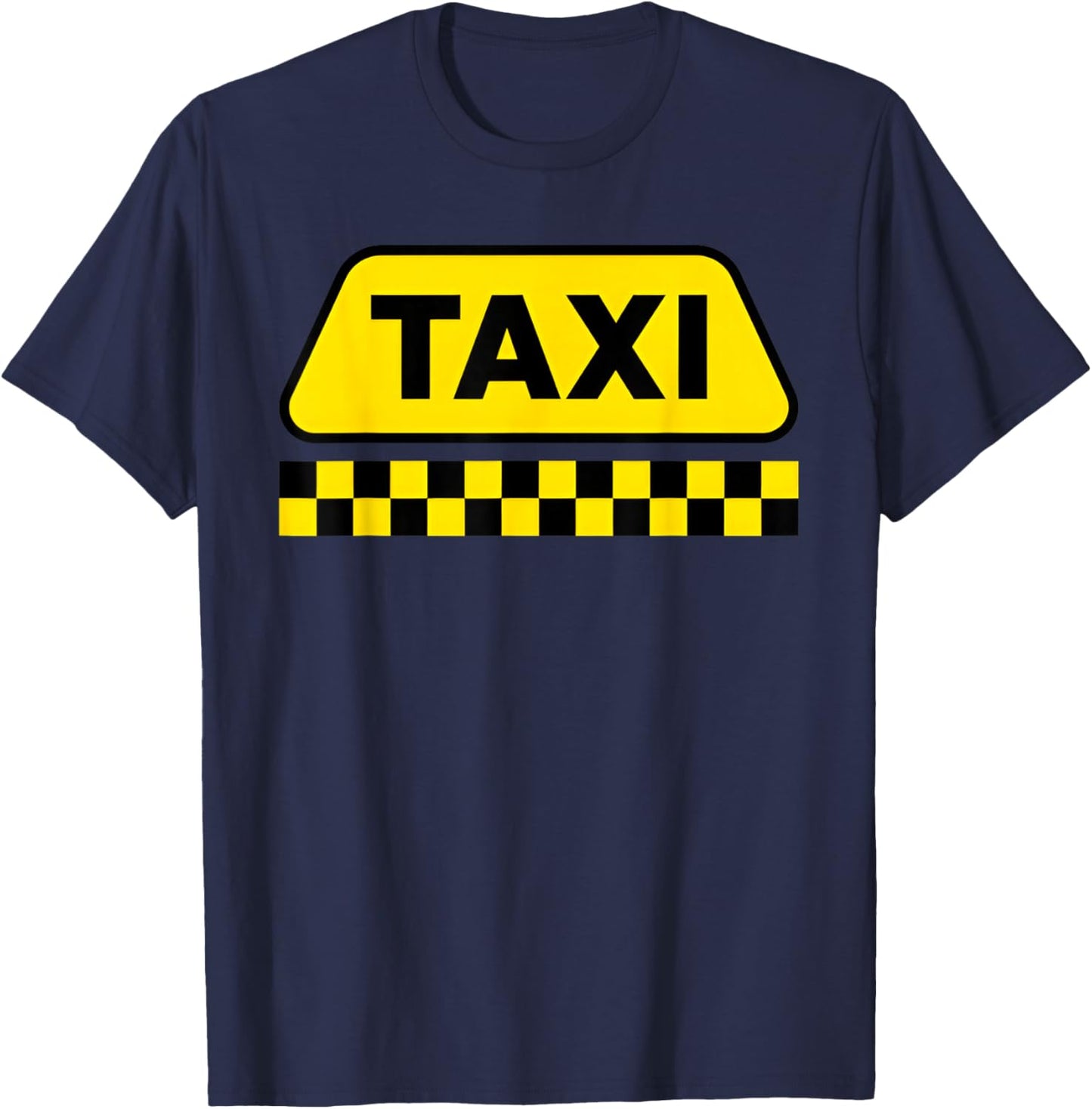 NYC Taxi Costume Halloween Yellow Cab Driver Men Women Kids T-Shirt - T-Shirt | Navy
