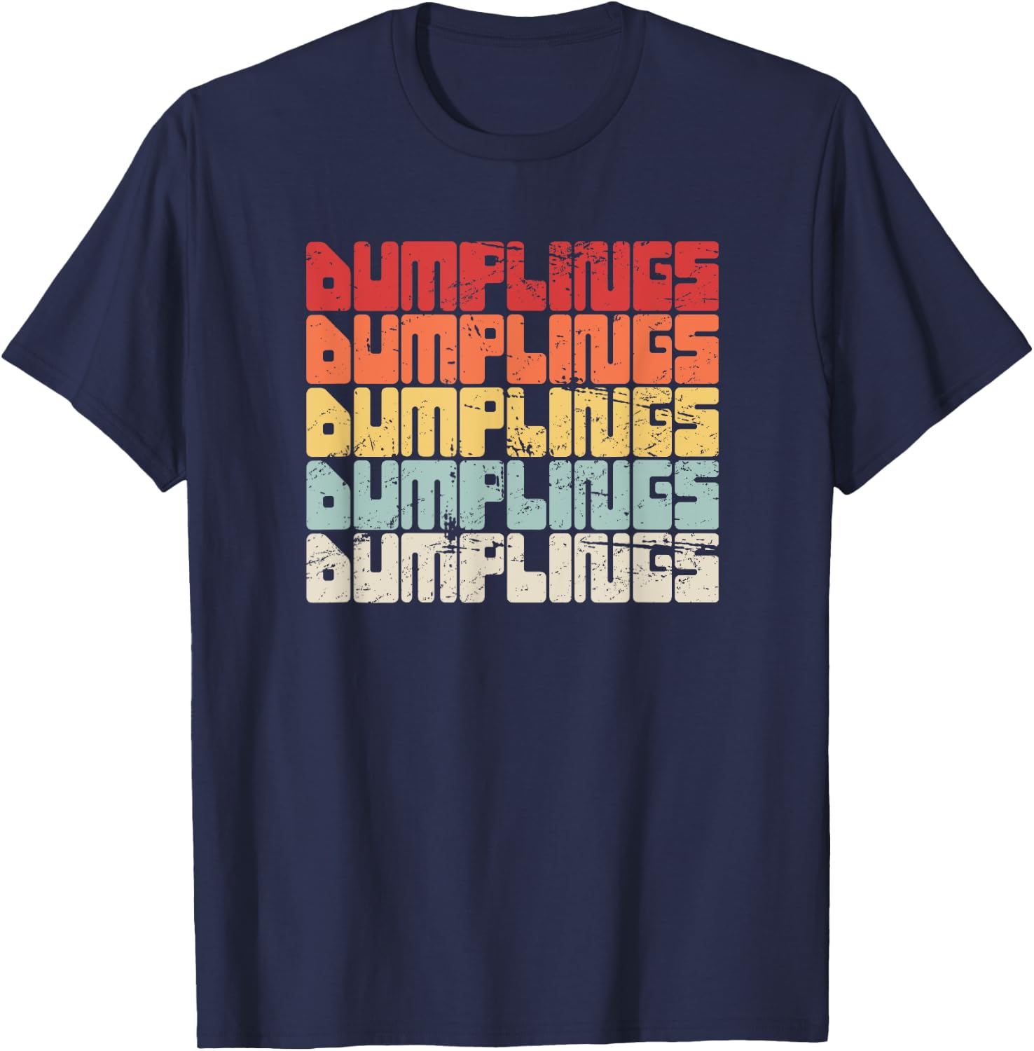 Soup Dumpling Xiaolongbao - Retro T-Shirt - T-Shirt | Navy