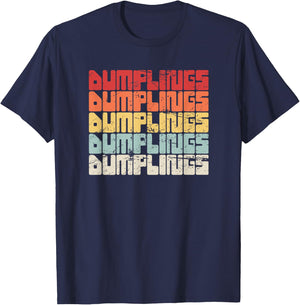 Soup Dumpling Xiaolongbao - Retro T-Shirt - T-Shirt | Navy