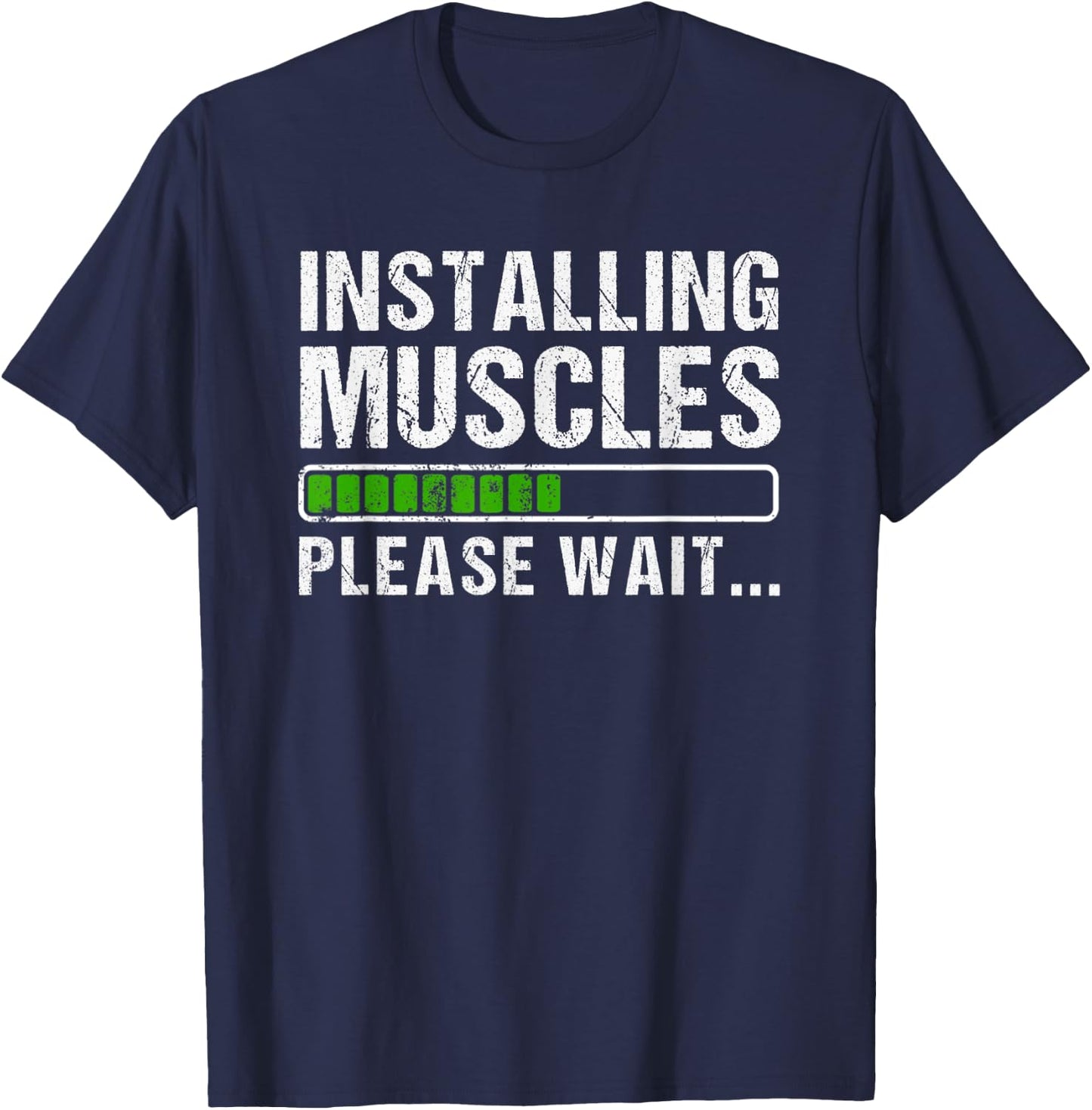 Installing Muscles T-Shirt - T-Shirt | Navy