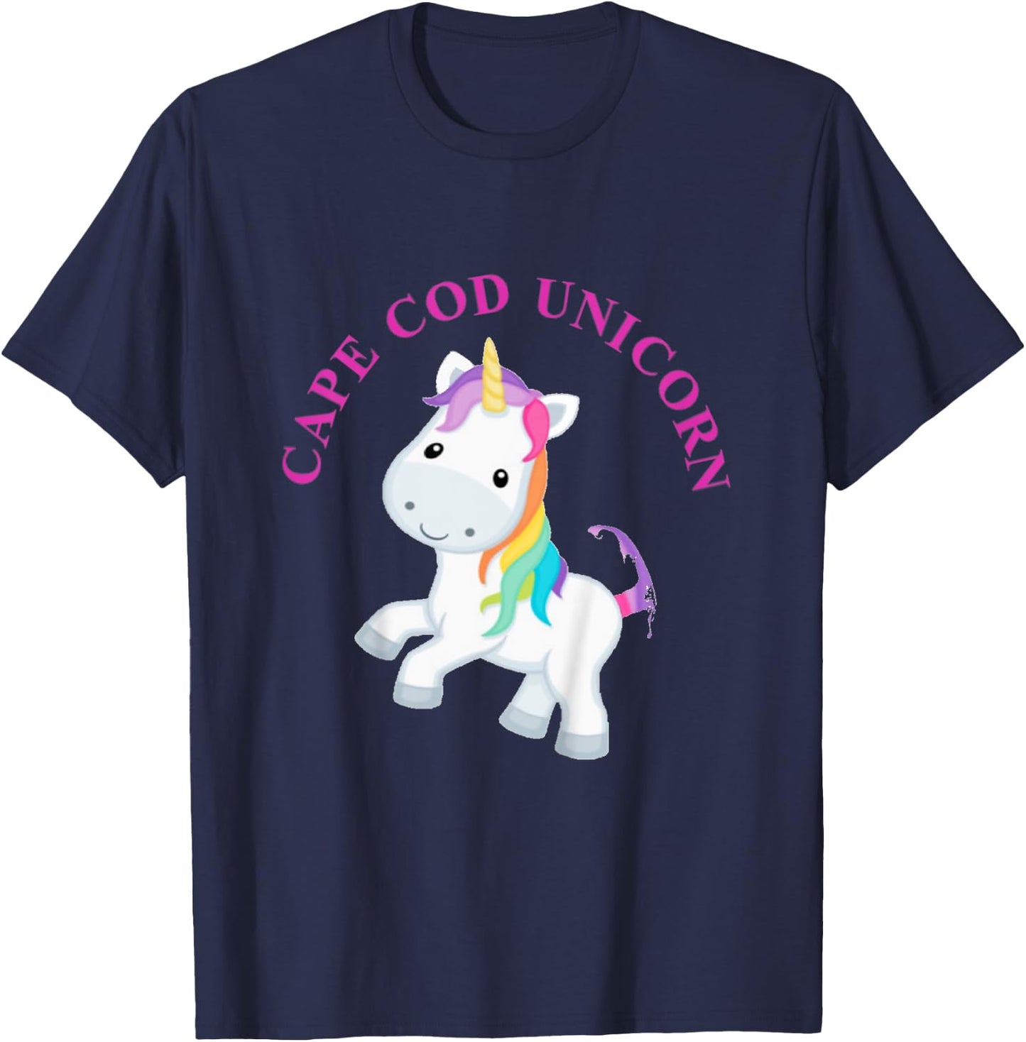 Cape Cod Unicorn Youth T-Shirt - T-Shirt | Navy