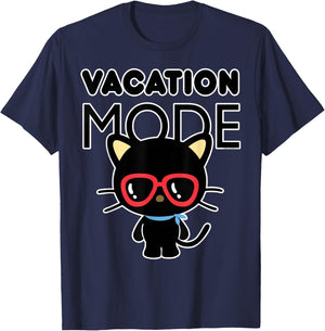 Chococat Vacation Mode Sunglasses T-Shirt - T-Shirt | Navy