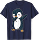 Dabbing Penguin Dab Dance Seabird Animal Lover Waterbird T-Shirt - T-Shirt | Navy