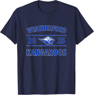 Weatherford Kangaroos Logo 2025 HS T-Shirt - T-Shirt | Navy