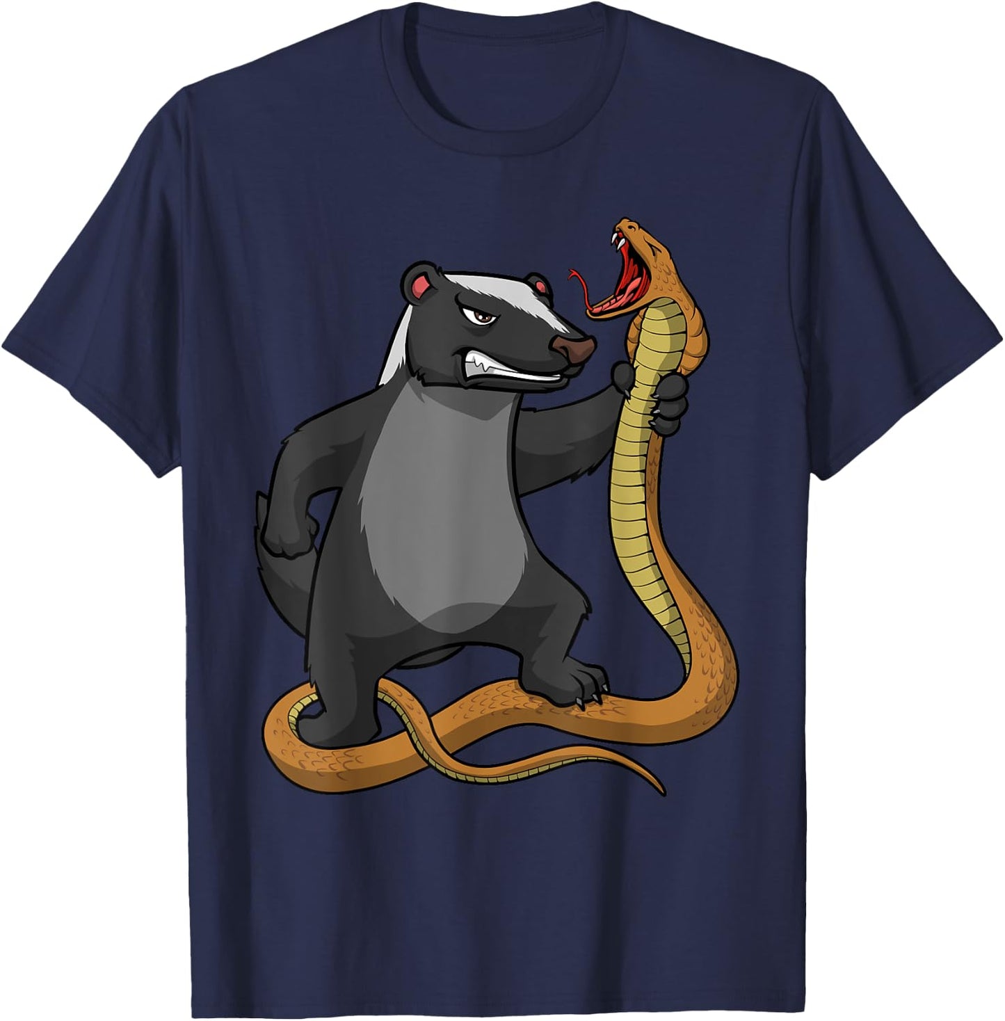 Funny Honey Badger Design Women Kids Honey Badger T-Shirt - T-Shirt | Navy