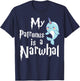 My Patronus Is A Narwhal Women Narwhal Lovers Girls Kid Gift T-Shirt - T-Shirt | Navy