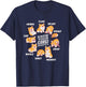 Funny Know Your Corgi Shapes Cute Welsh Dog Lover T-Shirt - T-Shirt | Navy