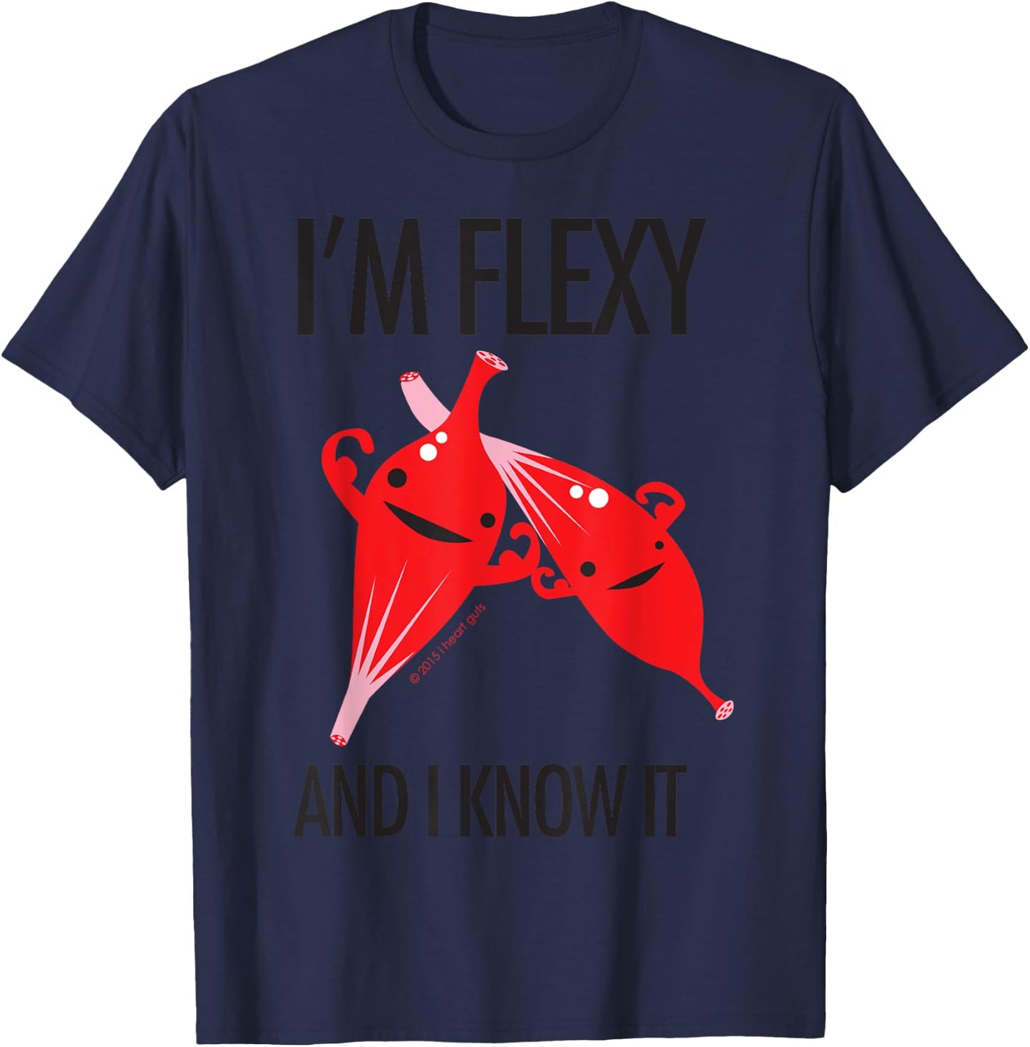 Muscle - I'm Flexy and I Know It - Physical Therapy T-Shirt - T-Shirt | Navy