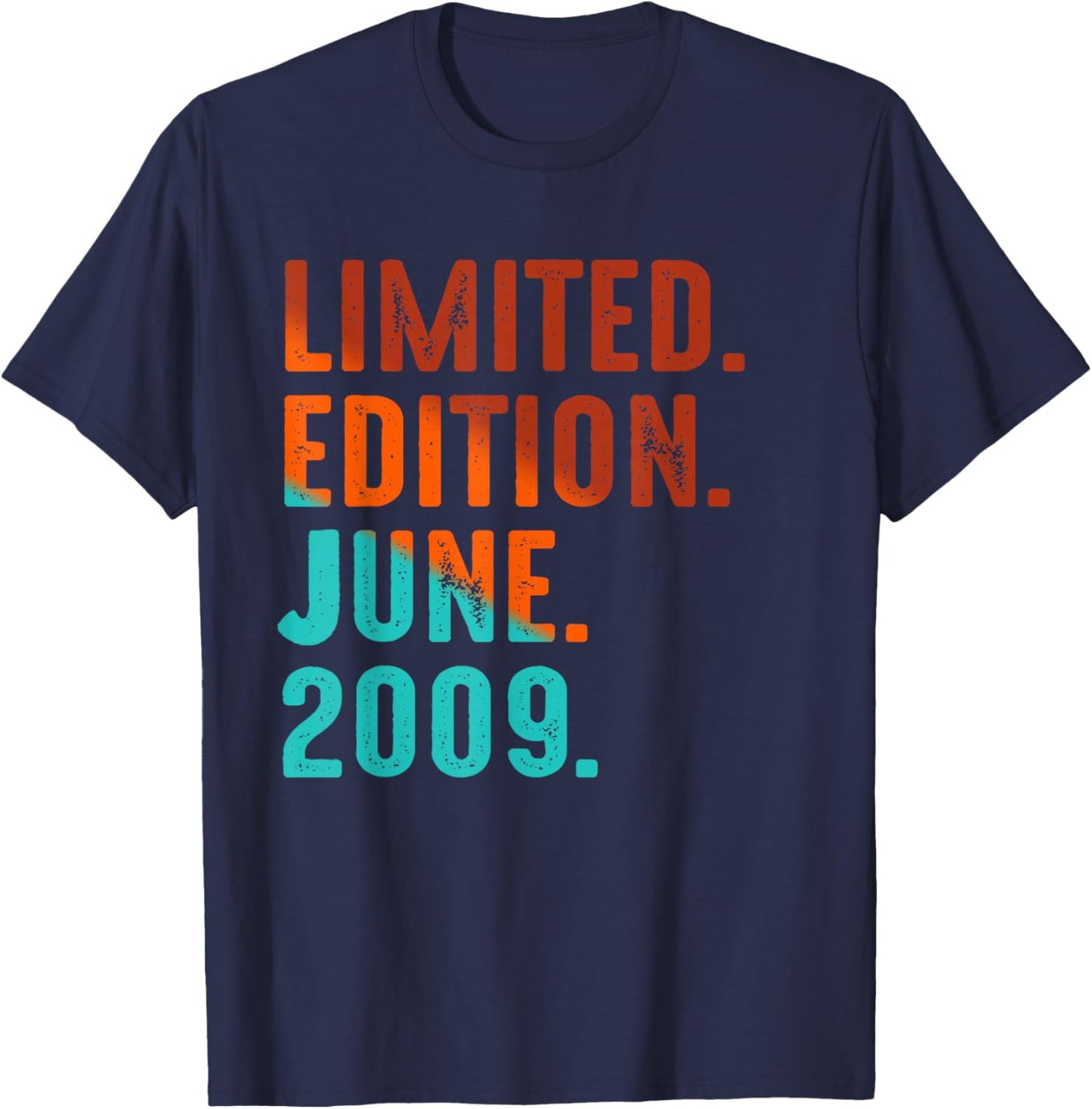 Limited Edition June 2009 Birthday T-Shirt - T-Shirt | Navy