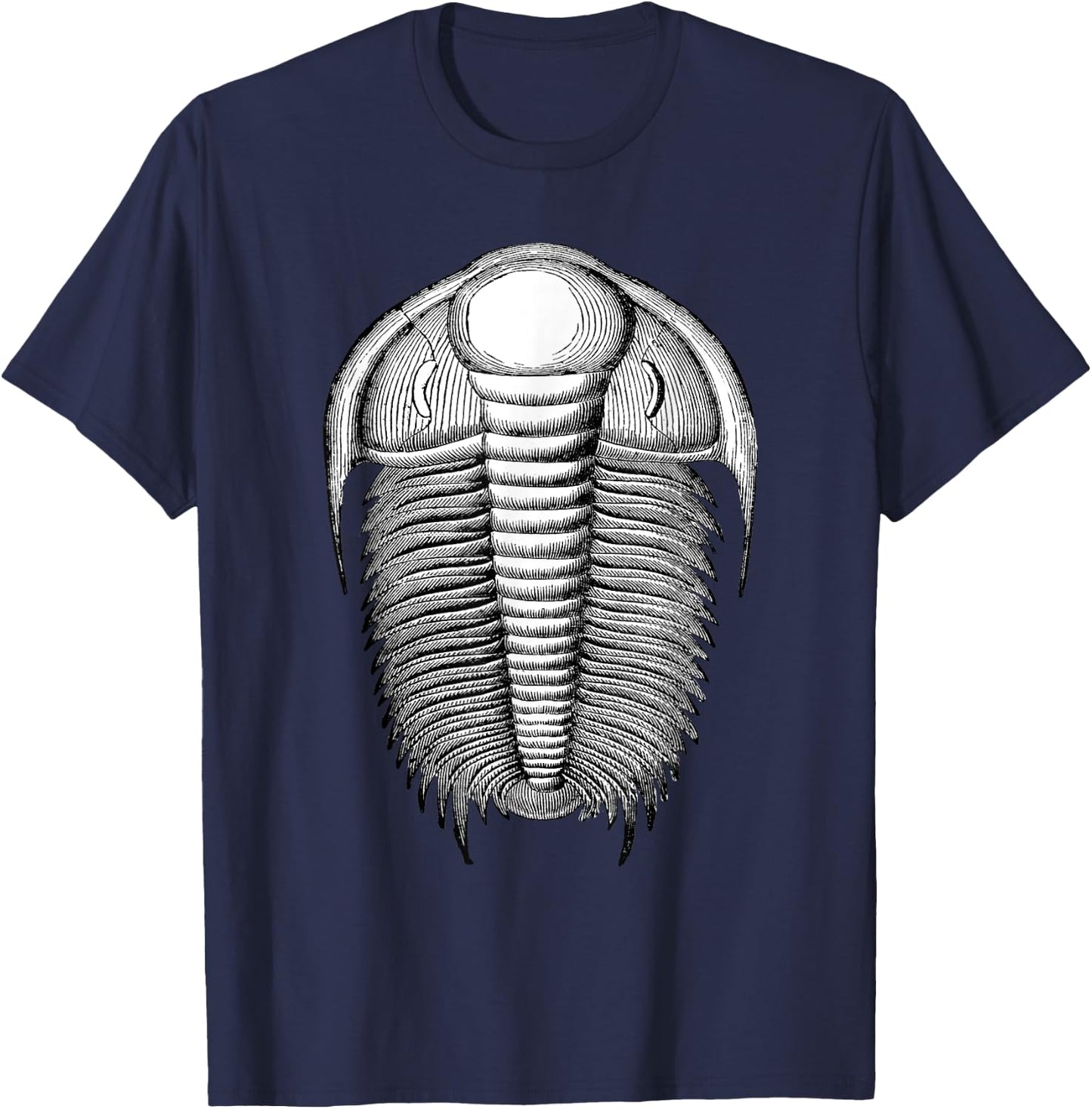 Trilobite Fossil Scientific Palaeontology Art T-Shirt - T-Shirt | Navy