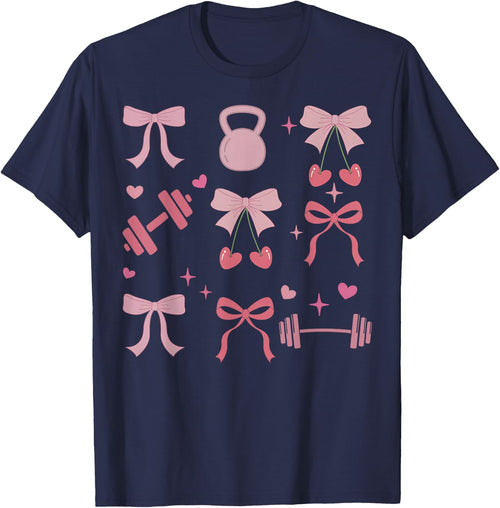 Coquette Bow Workout Weightlifting Gym Fitness Deadlift