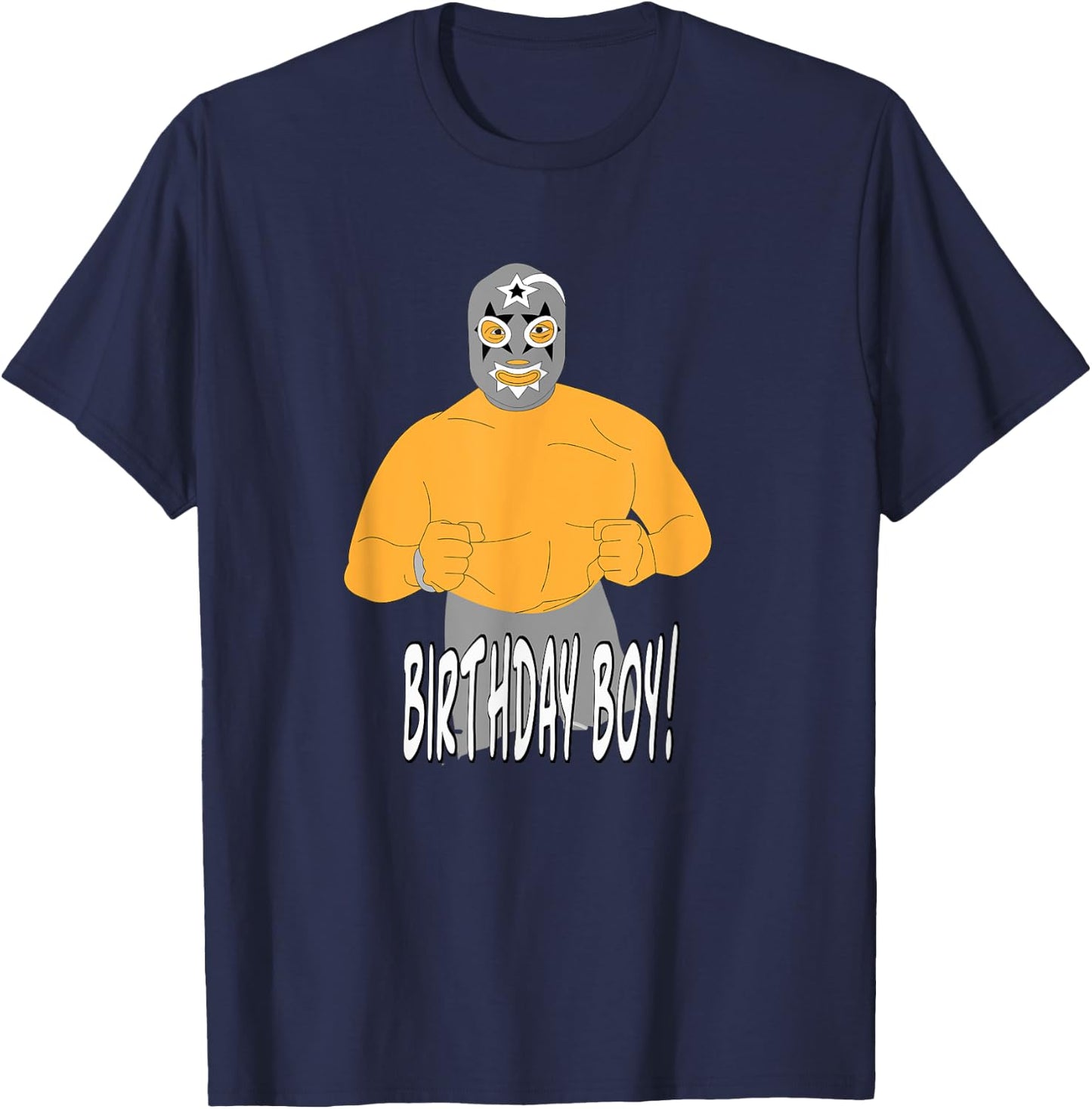 Lucha Libre Birthday Party T Shirt T-Shirt - T-Shirt | Navy