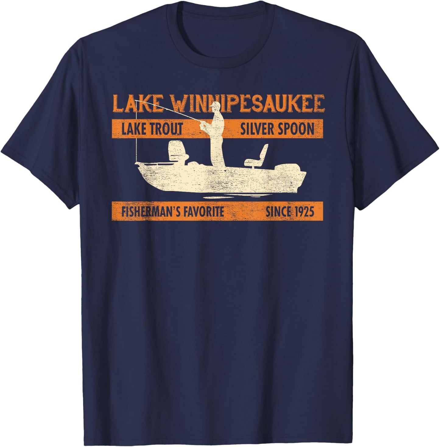 Lake Winnipesaukee New Hampshire T-Shirt - T-Shirt | Navy