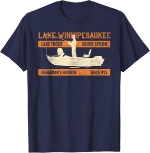 Lake Winnipesaukee New Hampshire T-Shirt - T-Shirt | Navy