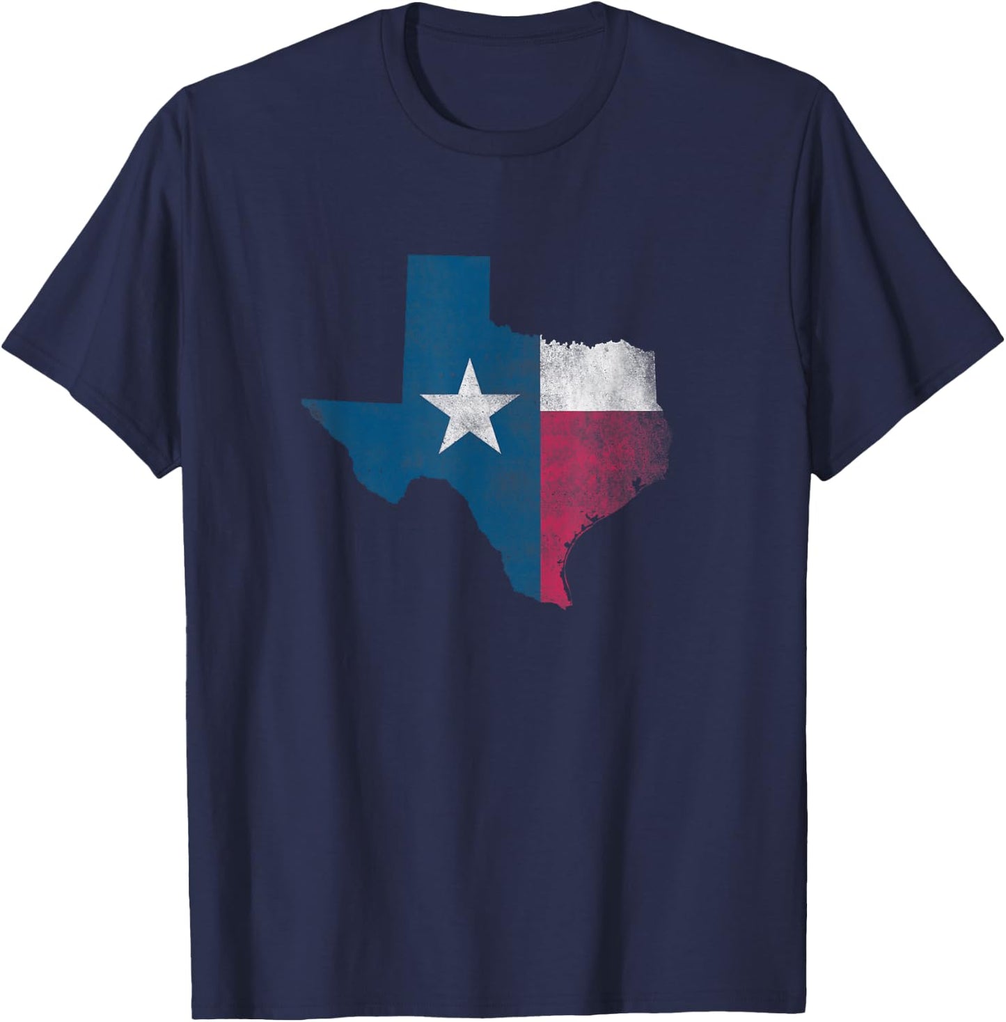 Vintage Texas State Flag Shirt - Lone Star State Pride T-Shirt - T-Shirt | Navy