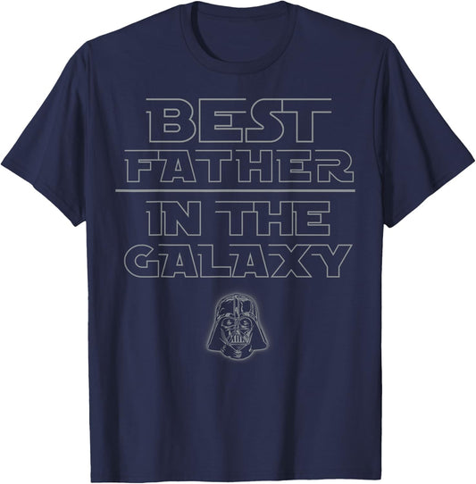 Star Wars Best Father In the Galaxy Darth Vader T-Shirt - T-Shirt | Navy