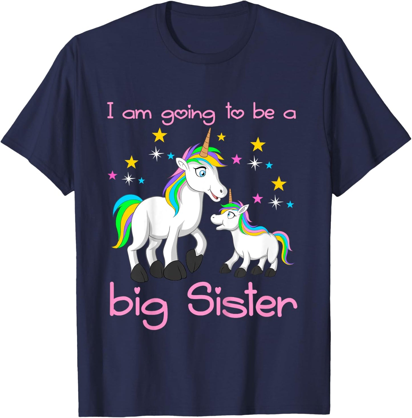 I am going to be a big sister T-Shirt - T-Shirt | Navy