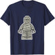 Halloween Building Brick Man - Mummy T-Shirt - T-Shirt | Navy