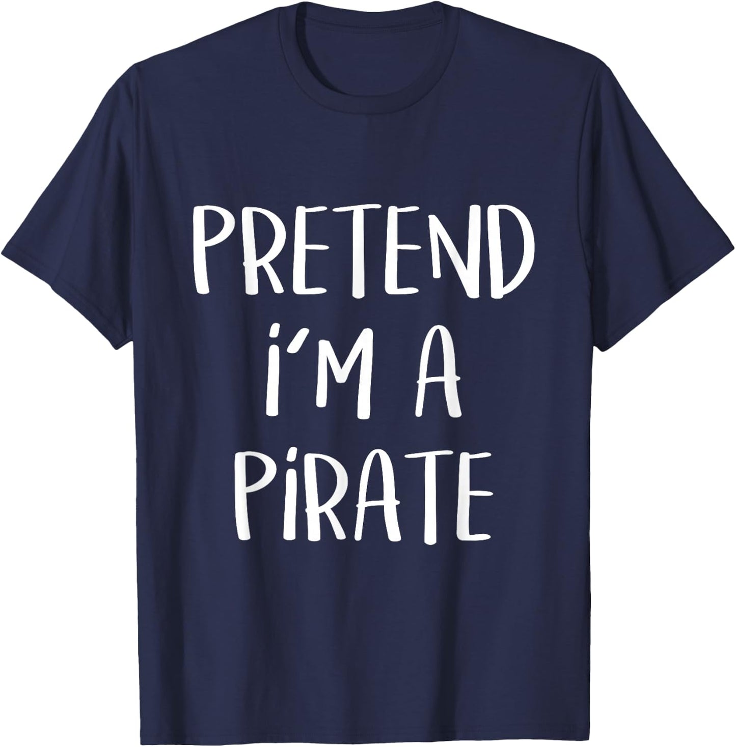 Pirate Costume Party Co. -All Ages Funny Halloween Pirate , Black, Small, Short Sleeve, Cotton 100% T-Shirt - T-Shirt | Navy