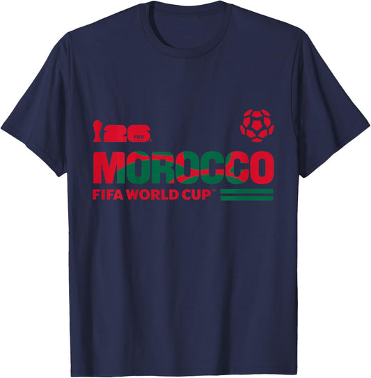 Kids FIFA World CUP26 Qualifier Morocco T-Shirt - T-Shirt | Navy