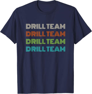 Classic 1970's Drill Team T-Shirt - T-Shirt | Navy