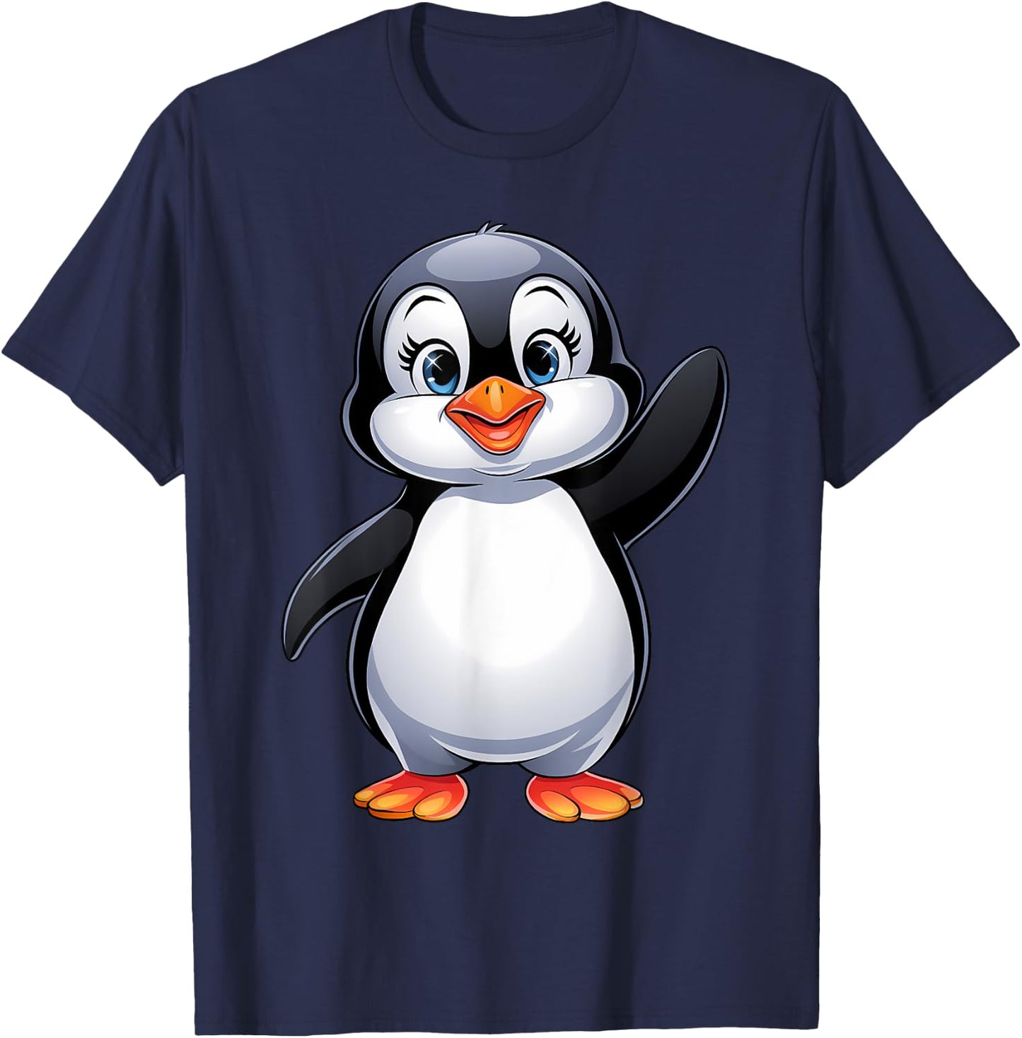 Penguin Kids Girls Boys Women T-Shirt - T-Shirt | Navy