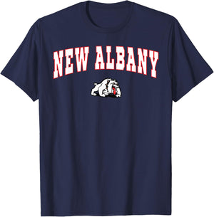 New Albany High School Bulldogs T-Shirt - T-Shirt | Navy