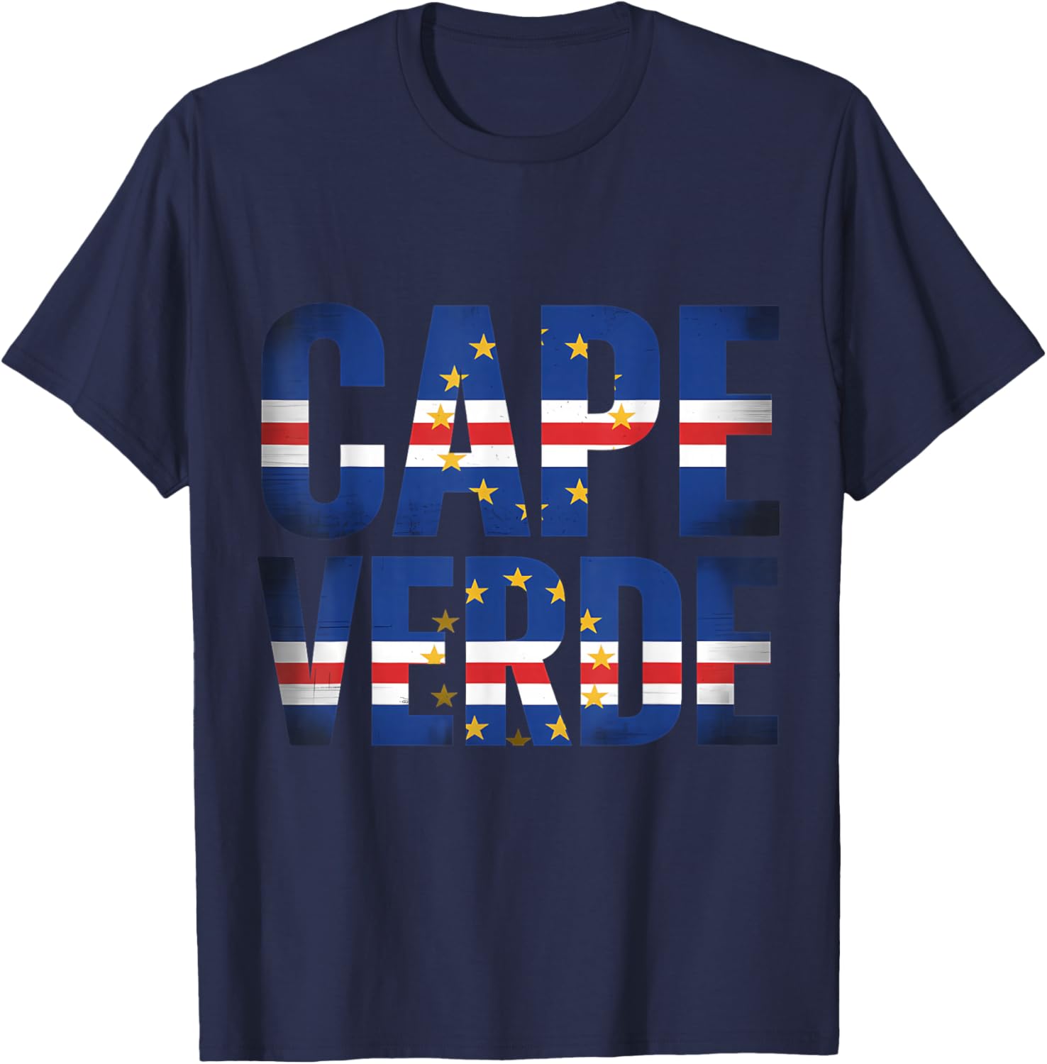 Cape Verde Roots Cabo Verde Cape Verdean Flag T-Shirt - T-Shirt | Navy