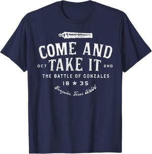 Vintage Come and Take It The Battle of Gonzales 1835 T-Shirt - T-Shirt | Navy