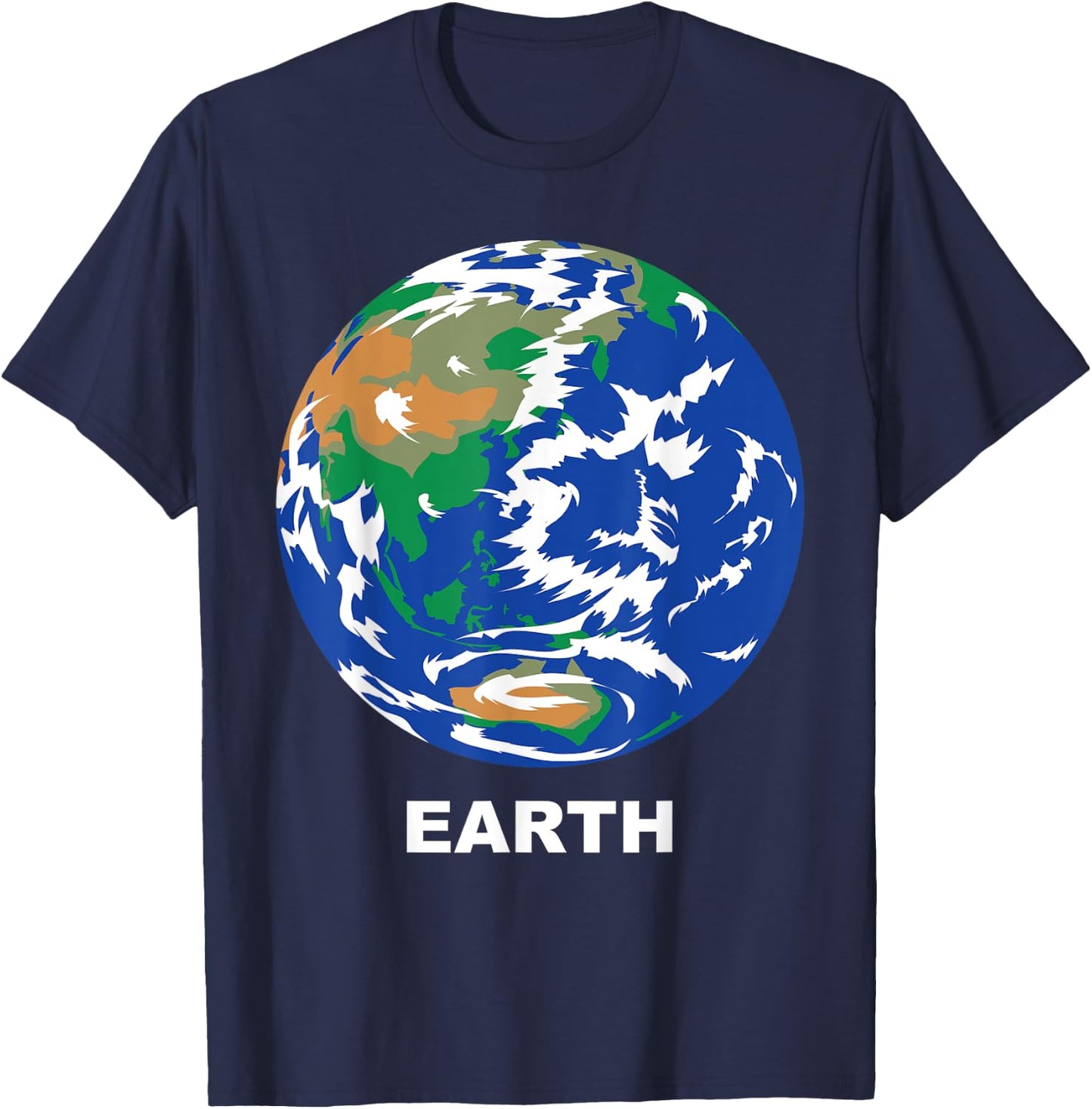 Solar System Group Costumes - Earth Terrestrial Planet T-Shirt - T-Shirt | Navy