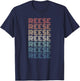 Reese Vintage 80s Style Retro T-Shirt - T-Shirt | Navy