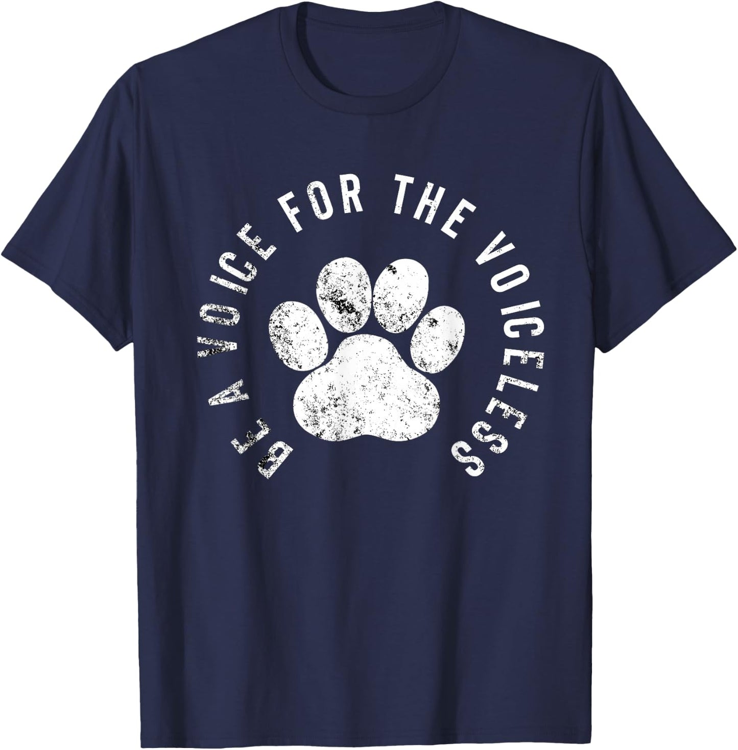 Be A Voice For The Voiceless - Animal Rights Protest T-Shirt - T-Shirt | Navy
