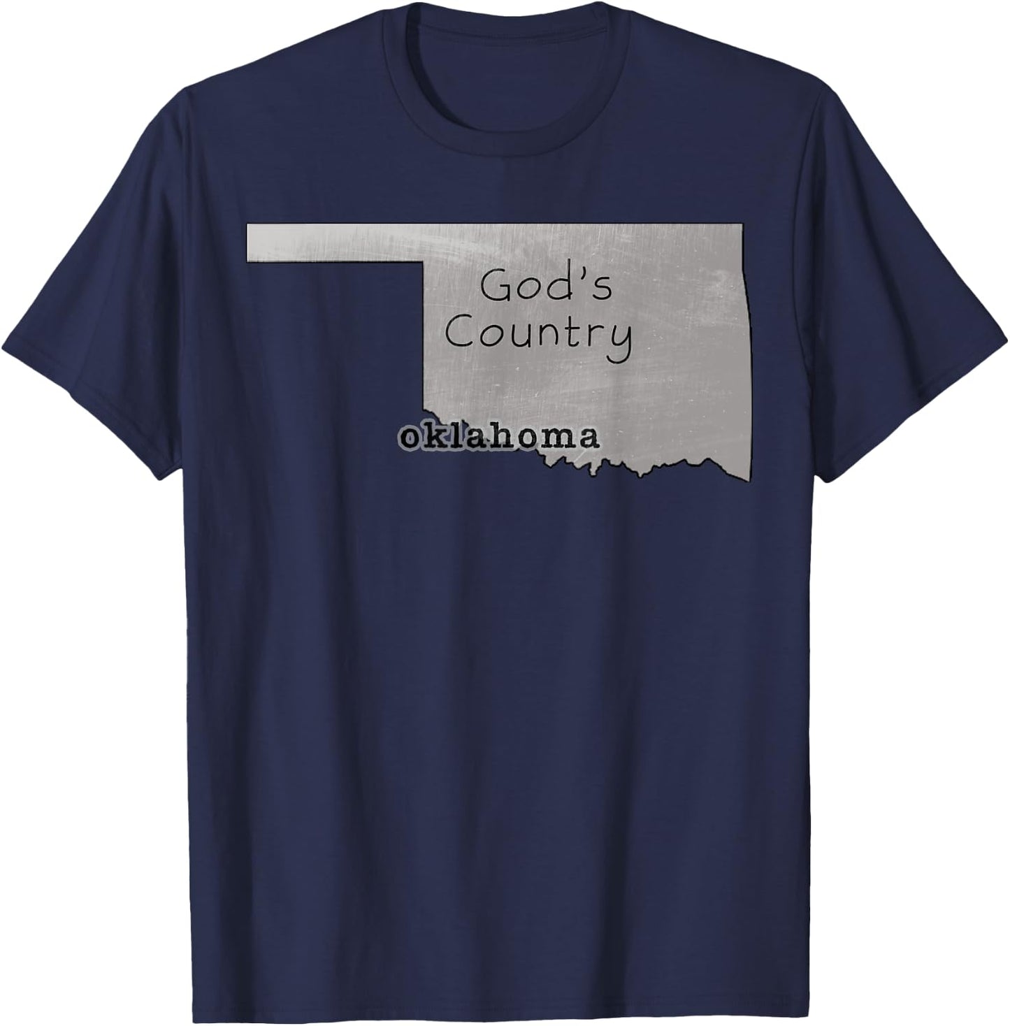 Oklahoma OK is God's Country T-Shirt - T-Shirt | Navy