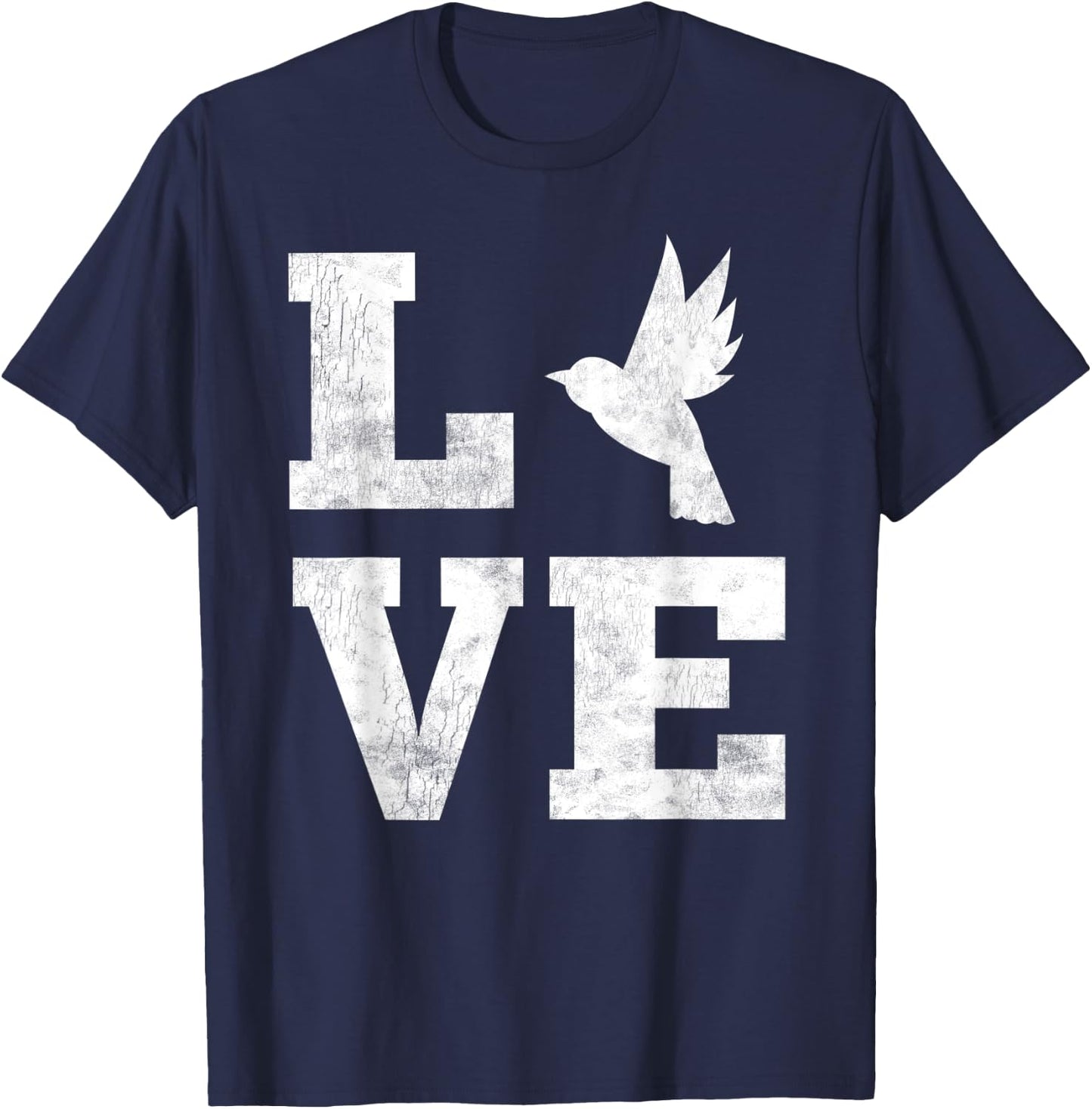 Love Birds Shirt Bird Lover Owner Birder Gifts Ornithology T-Shirt - T-Shirt | Navy