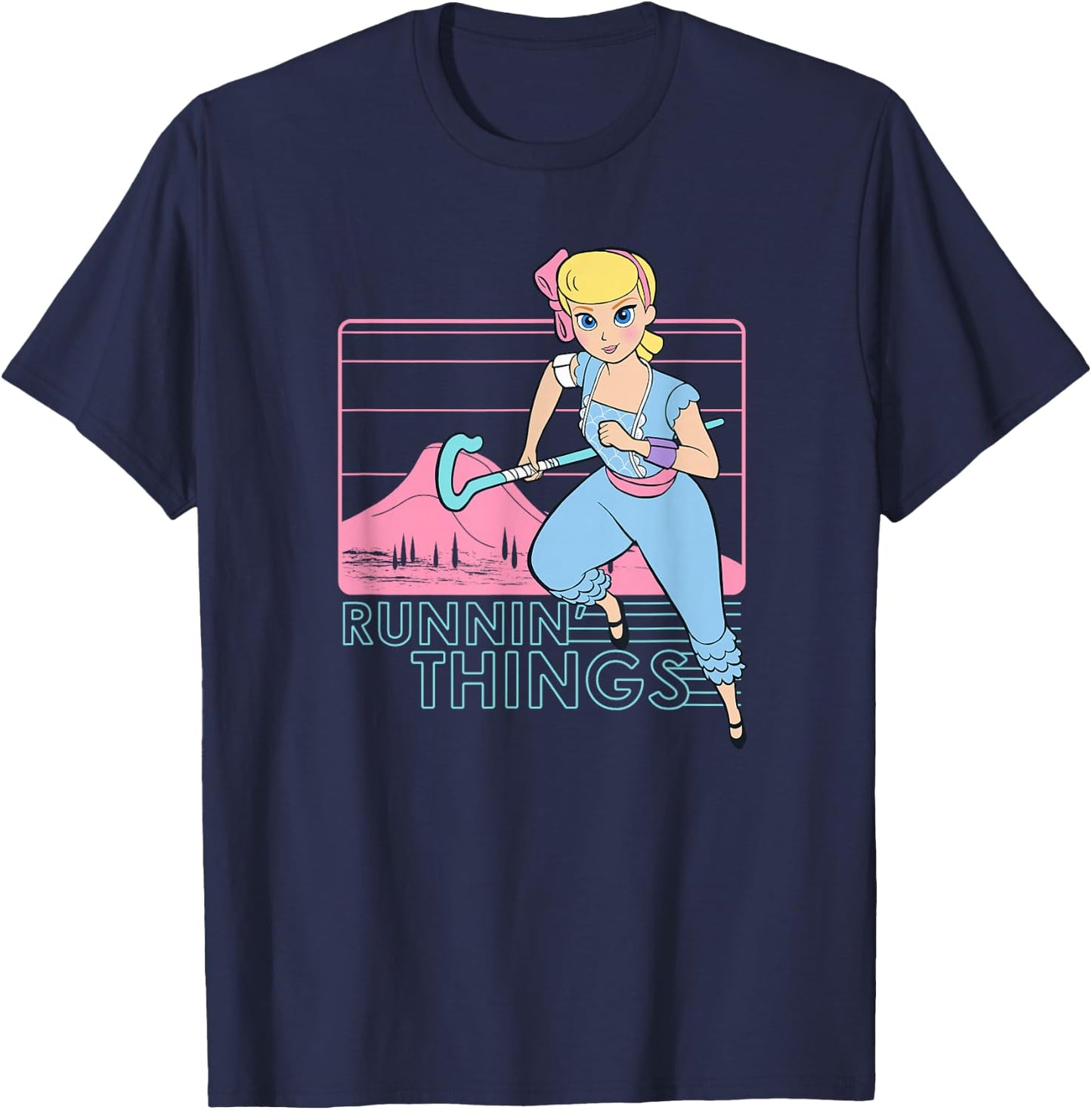 Disney Pixar Toy Story 4 Bo Peep Runnin' Things T-Shirt - T-Shirt | Navy