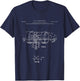 MRI Machine Patent - medical T-Shirt - T-Shirt | Navy