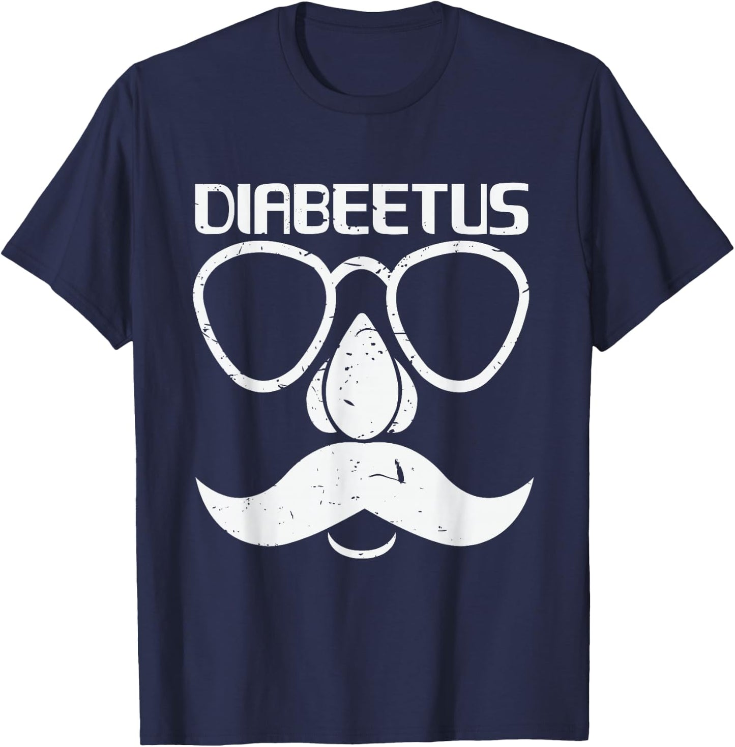 Diabeetus Beard Diabetes Awareness Gift T-Shirt - T-Shirt | Navy
