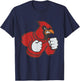 Cardinal Shirt - Fighting Cardinals Shirt - Mad Bird Graphic T-Shirt - T-Shirt | Navy