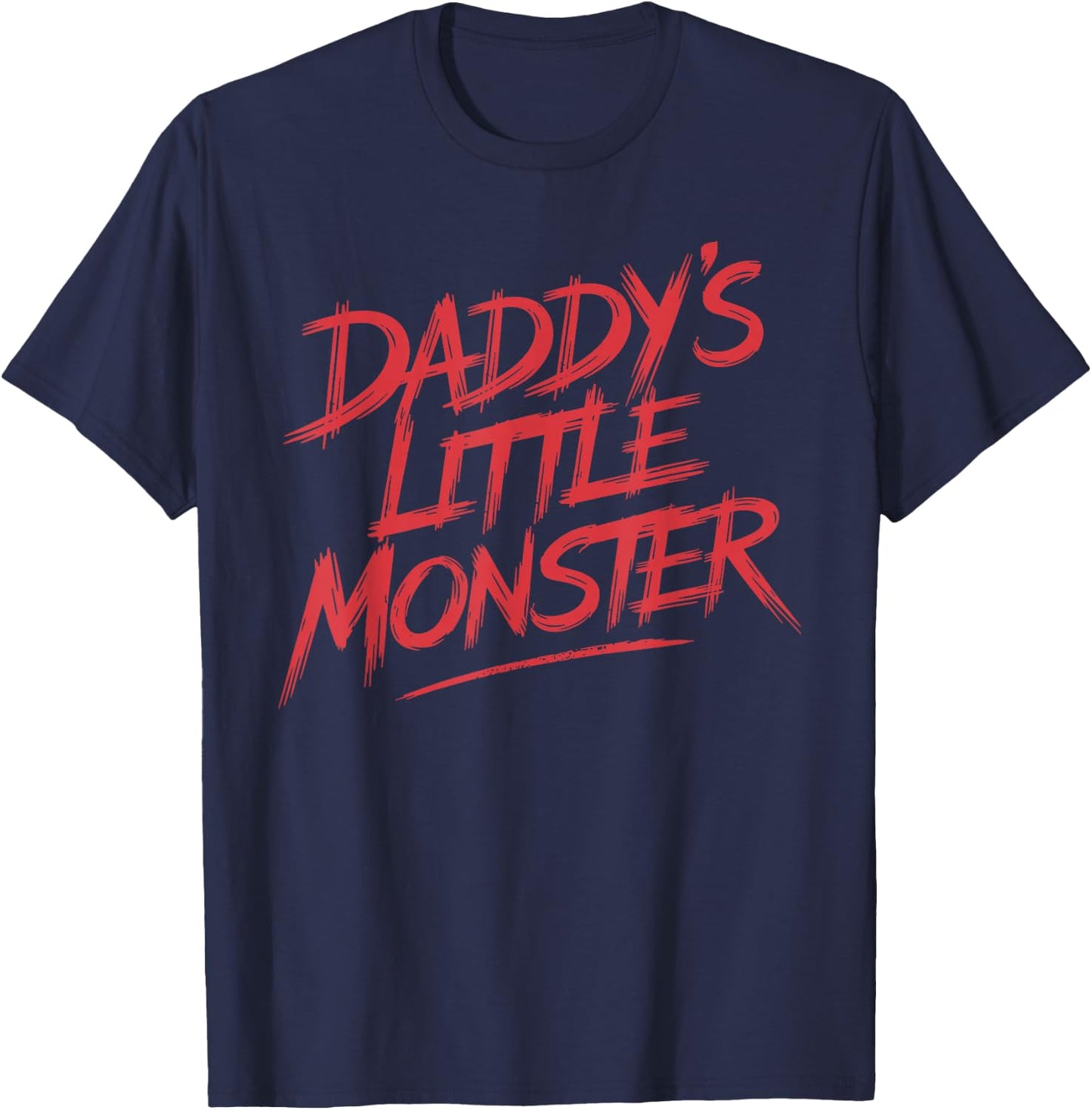 Daddy's Little Monster Halloween Costume T Shirt for Kids T-Shirt - T-Shirt | Navy