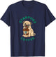 Starpugs Coffee Pug Doglover T-Shirt - T-Shirt | Navy