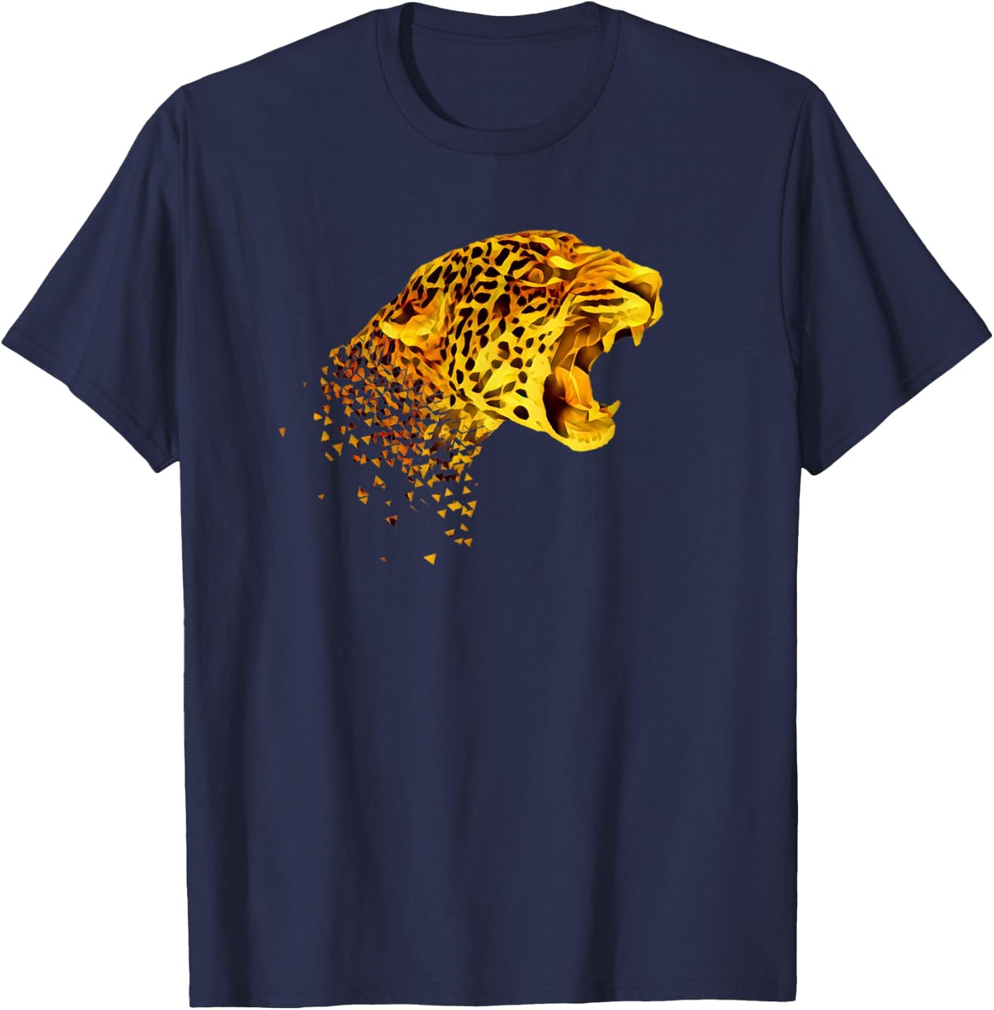 Jaguars Gold Mascot Design Jaguar Animal T-Shirt - T-Shirt | Navy