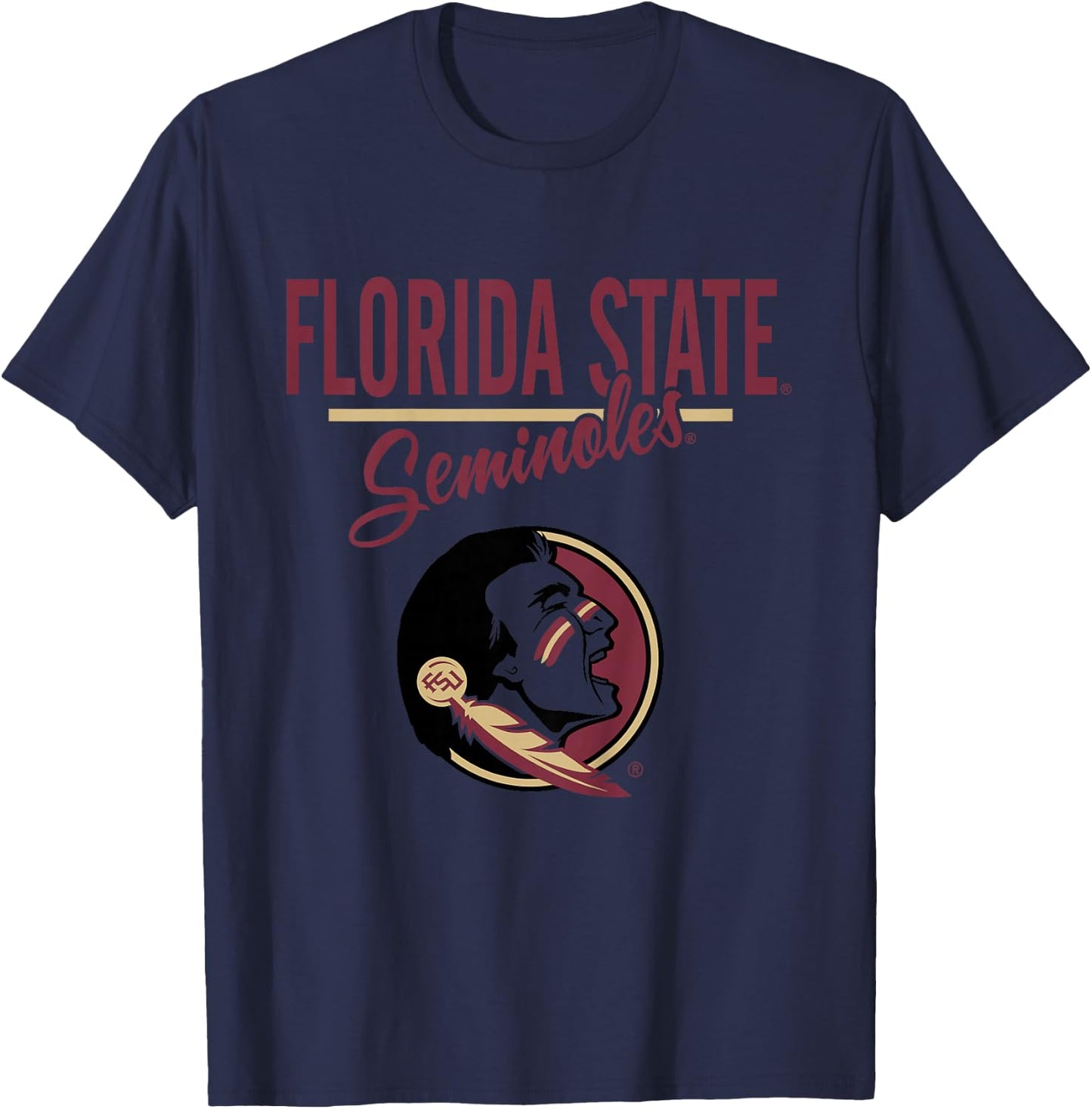 Kids Florida State Seminoles Kid's Mascot White T-Shirt - T-Shirt | Navy