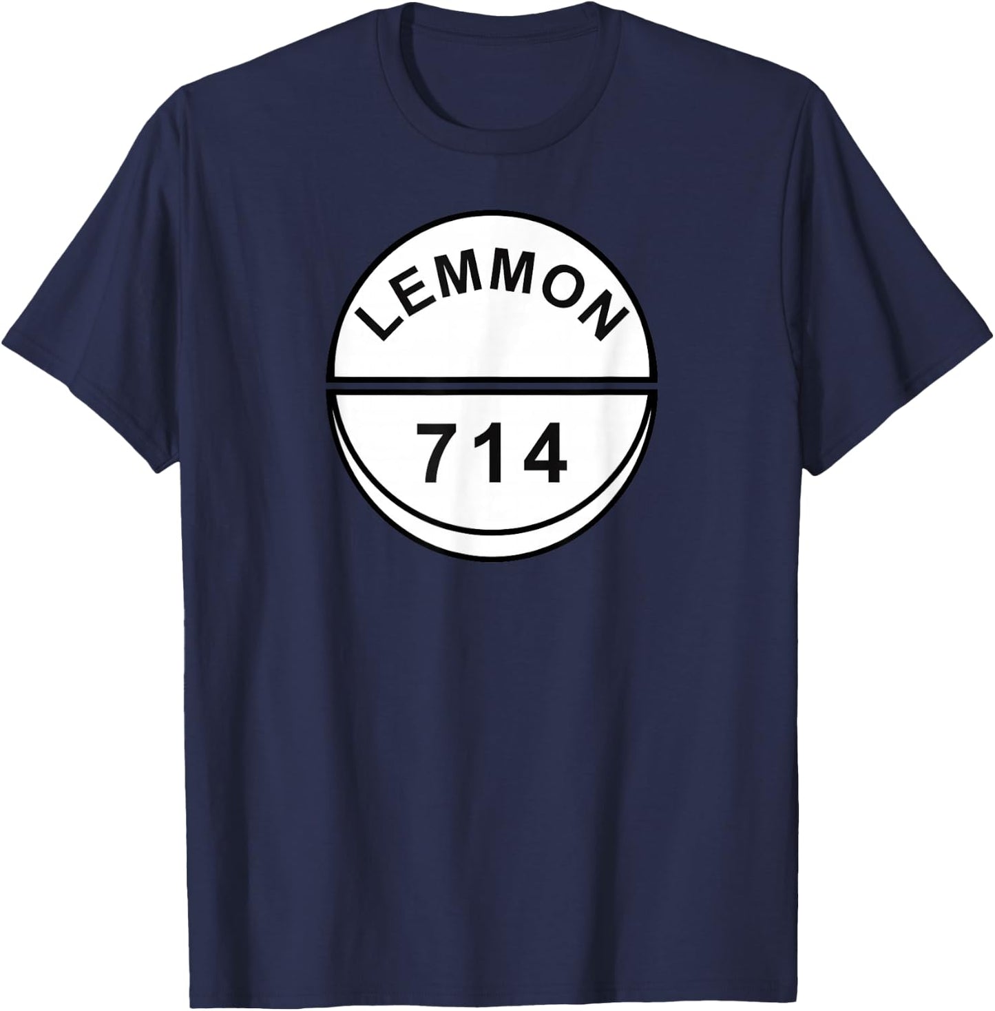 Lemmon 714 Retro 80s Rave T-Shirt - T-Shirt | Navy