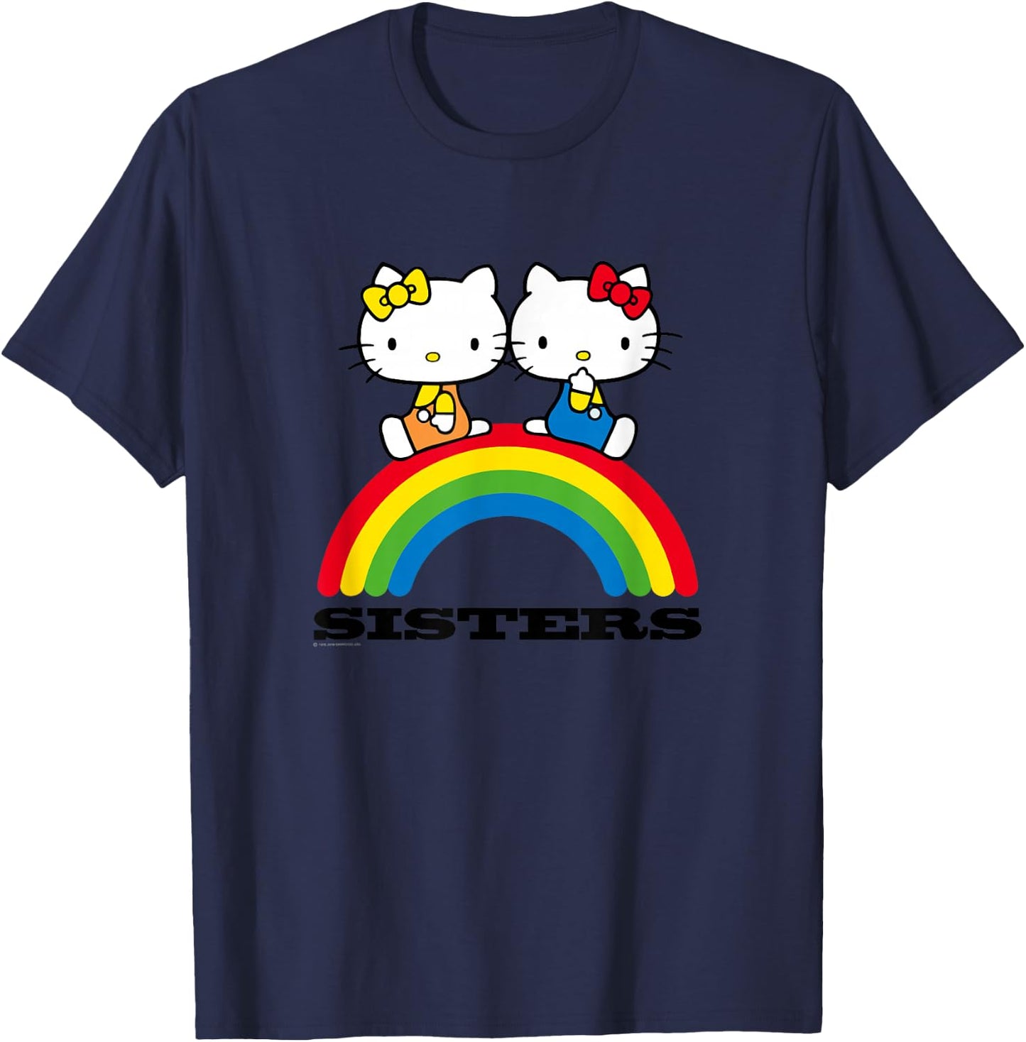 Hello Kitty and Mimmy Sisters T-Shirt - T-Shirt | Navy