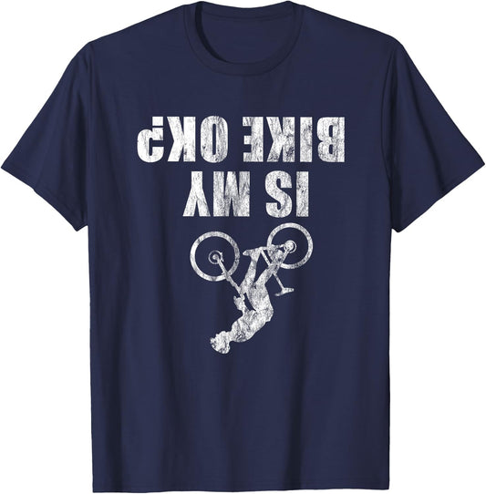 Bicycle BMX Mountain Bike Funny for Cyclists Cycling Biker T-Shirt - T-Shirt | Navy