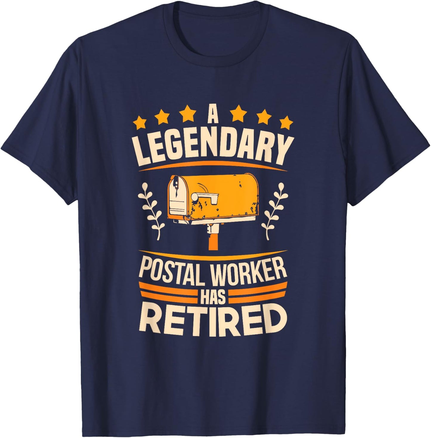 Post Office Retiree Celebration Retired Postal Worker T-Shirt - T-Shirt | Navy